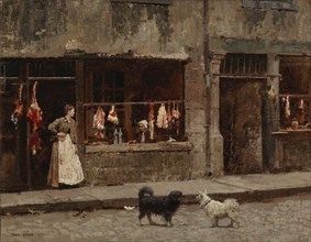 The Street in Paris, 1875. Creator: Marie-Francois-Firmin Girard.