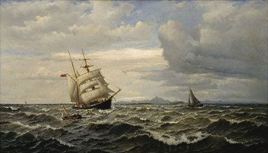 Maritime Landscape, 1883. Creator: Oscar Kleineh.