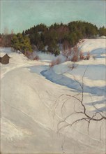 Winter Landscape, Myllykylä, 1896. Creator: Pekka Halonen.