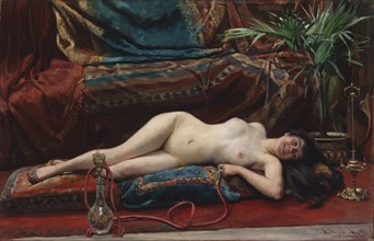 Odalisque, 1883. Creator: Richard Hall.