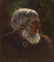 Old Man in Profile, sketch for the painting Fairy Tale Princess, c1895-1896. Creator: Torsten Wasastjerna.