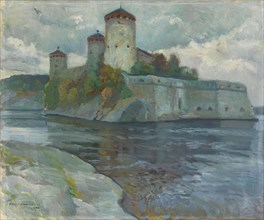 Olavinlinna, 1930. Creator: Vaino Hamalainen.