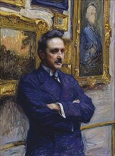 Portrait of Professor J. J. Tikkanen, 1913. Creator: Vilho Sjöström.