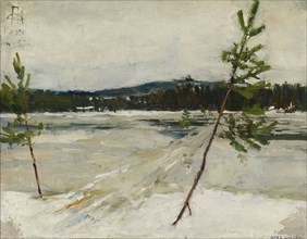 Path on the Ice, 1887. Creator: Akseli Gallen-Kallela.