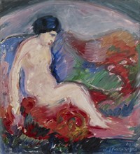 Landscape with nude, 1914. Creator: Jalmari Ruokokoski.