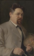 Portrait of the Painter Elias Muukka, 1899. Creator: Kaarlo Vuori.