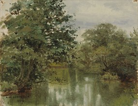 River Landscape, 1882. Creator: Kasper Jarnefelt.