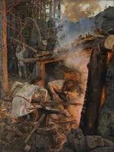 The Forging of the Sampo, 1893. Creator: Akseli Gallen-Kallela.