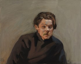 Portrait of Maxim Gorky, 1906. Creator: Akseli Gallen-Kallela.