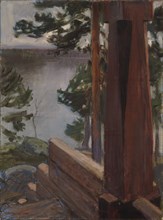 The Kalela Porch, 1900. Creator: Akseli Gallen-Kallela.