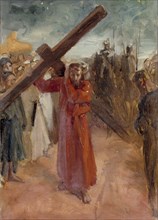 Christ Carrying the Cross, 1890-1895. Creator: Albert Edelfelt.