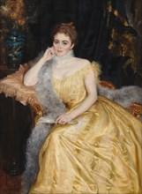 Portrait of Mrs. Alice von Haartman, 1895. Creator: Albert Edelfelt.