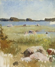 Archipelago landscape; unfinished, 1885-1889. Creator: Albert Edelfelt.