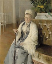 Portrait of Mrs. Anna Sinebrychoff, 1892. Creator: Albert Edelfelt.