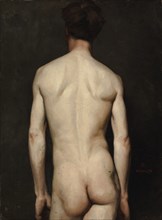 Male Model, academy study, 1874. Creator: Albert Edelfelt.