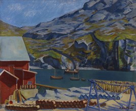 Petsamo Fjord, 1934. Creator: Anton Lindforss.