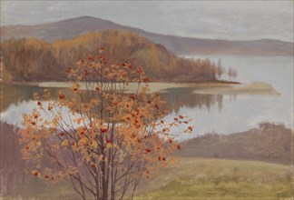 Landscape with Rowan Trees, c1900s. Creator: Arvid Jarnefelt.