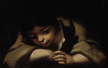 A boy resting, c1600. Creator: Bartolomeo Schedoni.