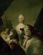 Louise, Queen of Denmark, c1741-1751. Creator: Carl Gustaf Pilo.