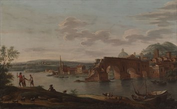 Rome, Ponte Rotto, 1756. Creator: Eugene Ceceri.