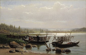 Morning Mood in the Porvoo Archipelago, 1873. Creator: Fanny Churberg.