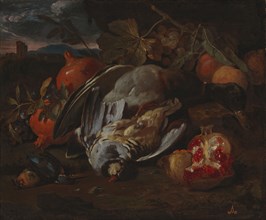 Still life with dead game, c1680s. Creator: Circle of Franz Werner von Tamm.