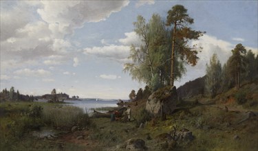 Landscape from Savo, 1882. Creator: Fridolf Weurlander.