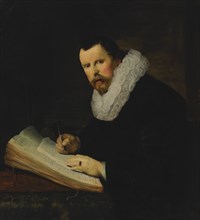 Calligrapher Lieven Willemsz van Coppenol, copy after Rembrandt, 1893. Creator: Hanna Ronnberg.