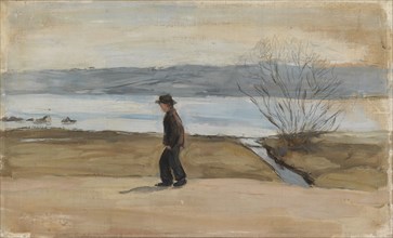 The Wounded Angel, landscape study, 1902. Creator: Hugo Simberg.