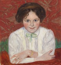 Portrait of Inge Simberg, 1908. Creator: Hugo Simberg.