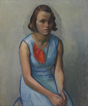 Girl Sitting, 1933. Creator: Ilmari Aalto.