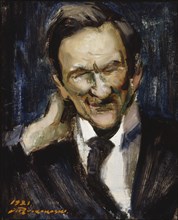 Portrait of T.K. Sallinen, 1921. Creator: Jalmari Ruokokoski.