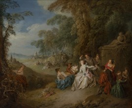 Fête Champêtre, 1715-1736. Creator: Jean-Baptiste Pater.