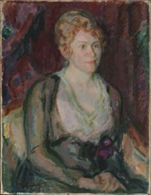 Portrait of Mrs. Agda Vilén, 1917. Creator: Magnus Enckell.