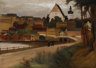 A view of Porvoo, 1899. Creator: Magnus Enckell.