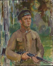 Hunter (forester Gunnar Arnkil), 1919. Creator: Magnus Enckell.