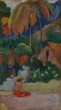 Landscape in Tahiti (Mahana Maà), 1892. Creator: Paul Gauguin.