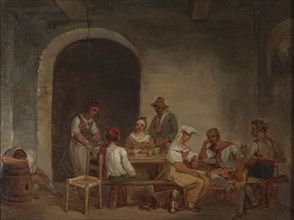 Roman tavern, copy after Alexander Lauréus, 1824-1904. Creator: Unknown.