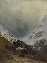 Snowy Mountainsides, 1875-1904. Creator: Vasily Vereshchagin.