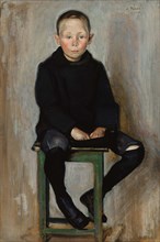 Boy Sitting, 1907. Creator: Verner Thome.