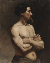 Male Model, Academy Study, 1874-1875. Creator: Albert Edelfelt.