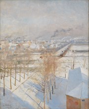 Paris in Snow, 1887. Creator: Albert Edelfelt.