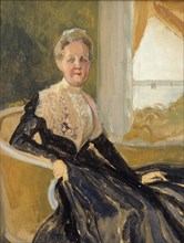 Portrait of Countess Elisabeth Wachtmaister, compositional sketch, 1901. Creator: Albert Edelfelt.