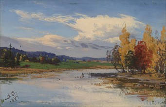 Autumn Landscape, 1877. Creator: Fanny Churberg.