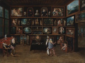 Connoisseurs at a gallery, c1598-1623. Creator: Hieronymus Francken II.