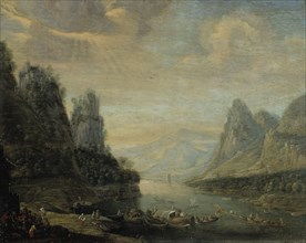 River landscape, c1670-1718. Creator: Jan Griffier.