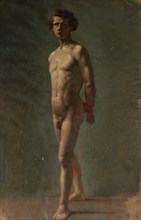 Naked man, exercise, 1854. Creator: Karl Anders Ekman.