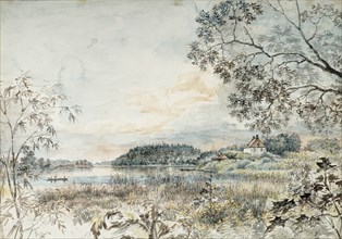 Landscape from Louhisaari, Study, 1823-1825. Creator: Gustaf Wilhelm Finnberg.