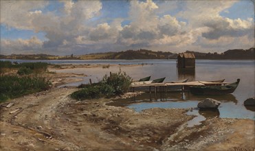 Landscape from Prien, 1870. Creator: Hjalmar Munsterhjelm.