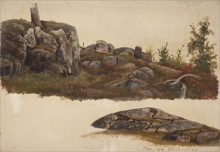 Landscape Study, Ullanlinna in Helsinki, 1864. Creator: Magnus von Wright.